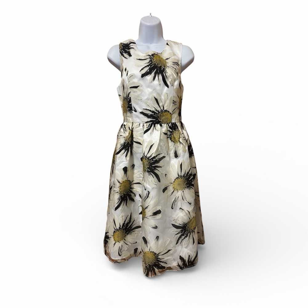 ModCloth Liza Luxe Floral Fit & Flare Dress in Black and Gold.‎ Small. NWT. - Picture 8 of 8